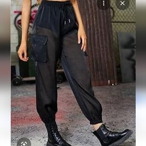 Live 4 Truth Womens Black Cargo Pants with Utility Pockets Size L